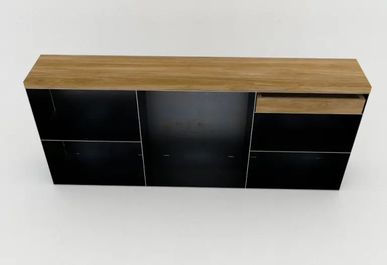 kommode-sideboard-schwarz-grau-eiche-mit-schublade-holz-massivholz-metall-modern-design-stahl-zunderstahl-classic-001