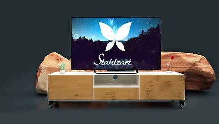 tv-lowboard-weiss-eiche-metall-holz-industrial-massivholz-modern-160-cm-wohnzimmer-wildeiche-design-hifi-mit-2-schubladen-klappe-stahl-stahlzart-dot-1