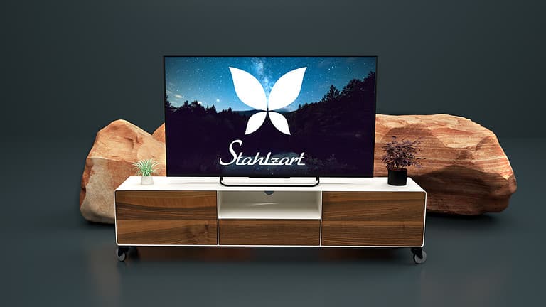 tv-lowboard-weiss-holz-metall-nussbaum-industrial-massivholz-modern-160-cm-wohnzimmer-metall-design-hifi-mit-2-schubladen-klappe-stahlzart-dot-1