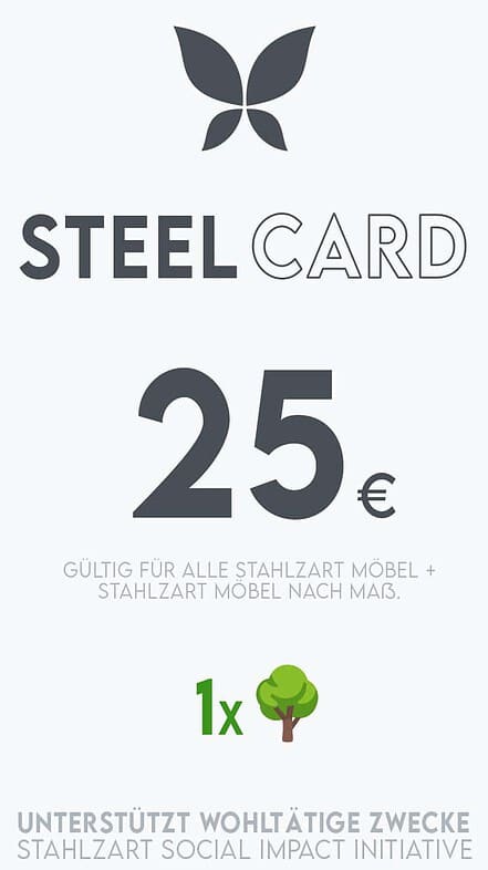 stahlzart-steel-card-25-eur-gutschein-möbel-gutschein-exclusiv-rabattcode-einrichtungsgutschein-online-code-rabattgutschein-online-shopping-gutscheine-personalisierbar