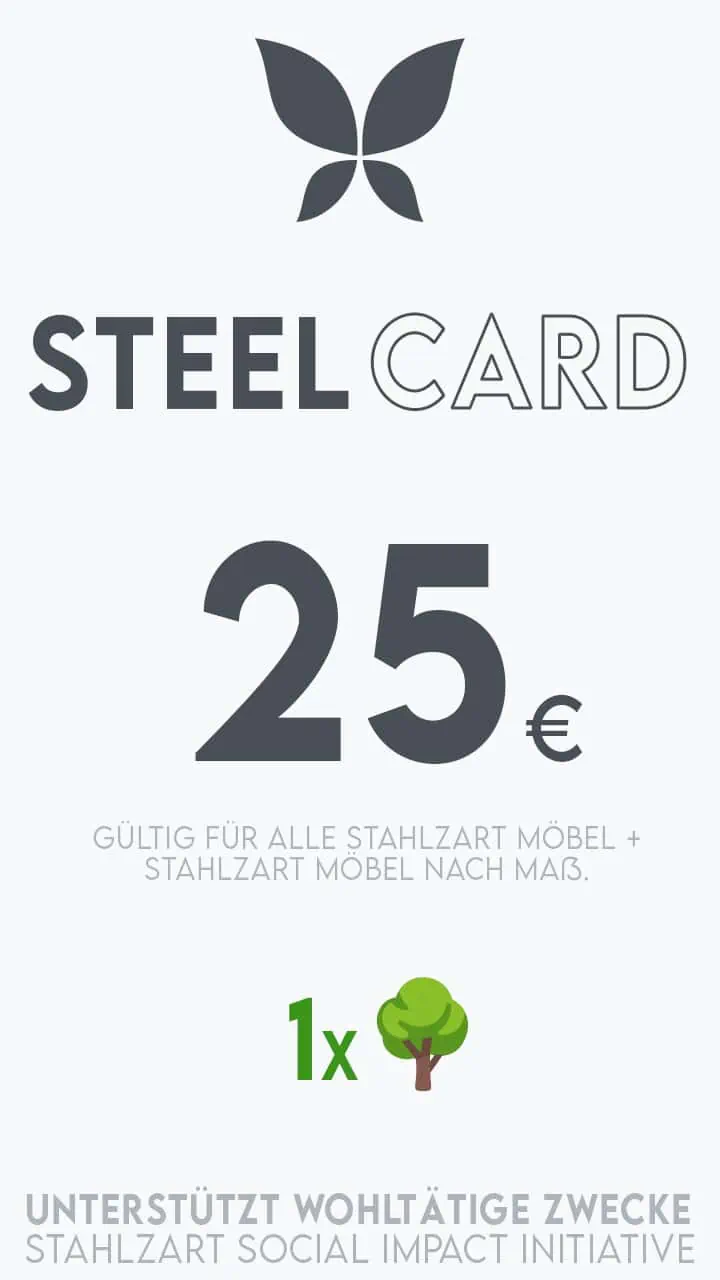 stahlzart-steel-card-25-eur-gutschein-möbel-gutschein-exclusiv-rabattcode-einrichtungsgutschein-online-code-rabattgutschein-online-shopping-gutscheine-personalisierbar