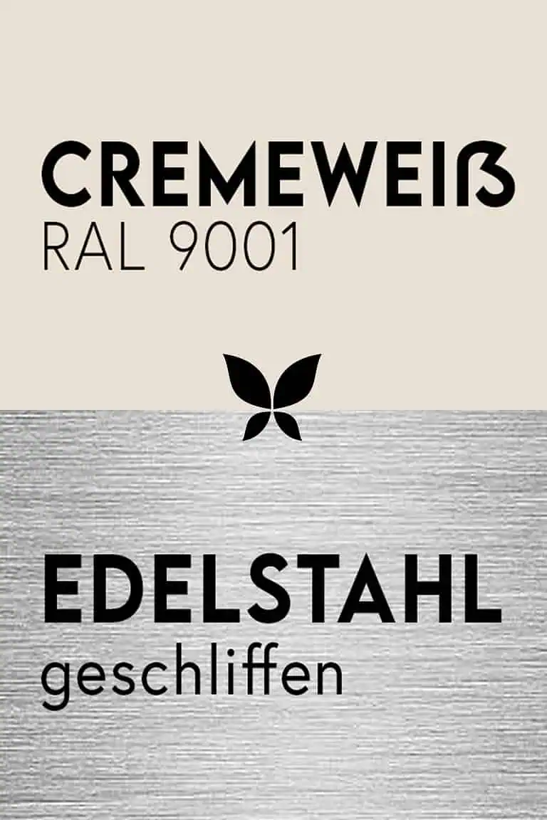 cremeweiss-ral-9001-weiss-pulverbeschichtung-feste-oberflaechenbeschichtung-edelstahl-geschliffen-stahlzart-material-kombination